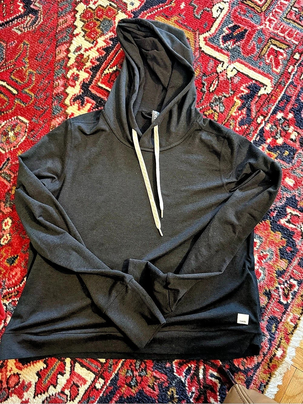 Vuori Halo Essential Hoodie Black Size Small